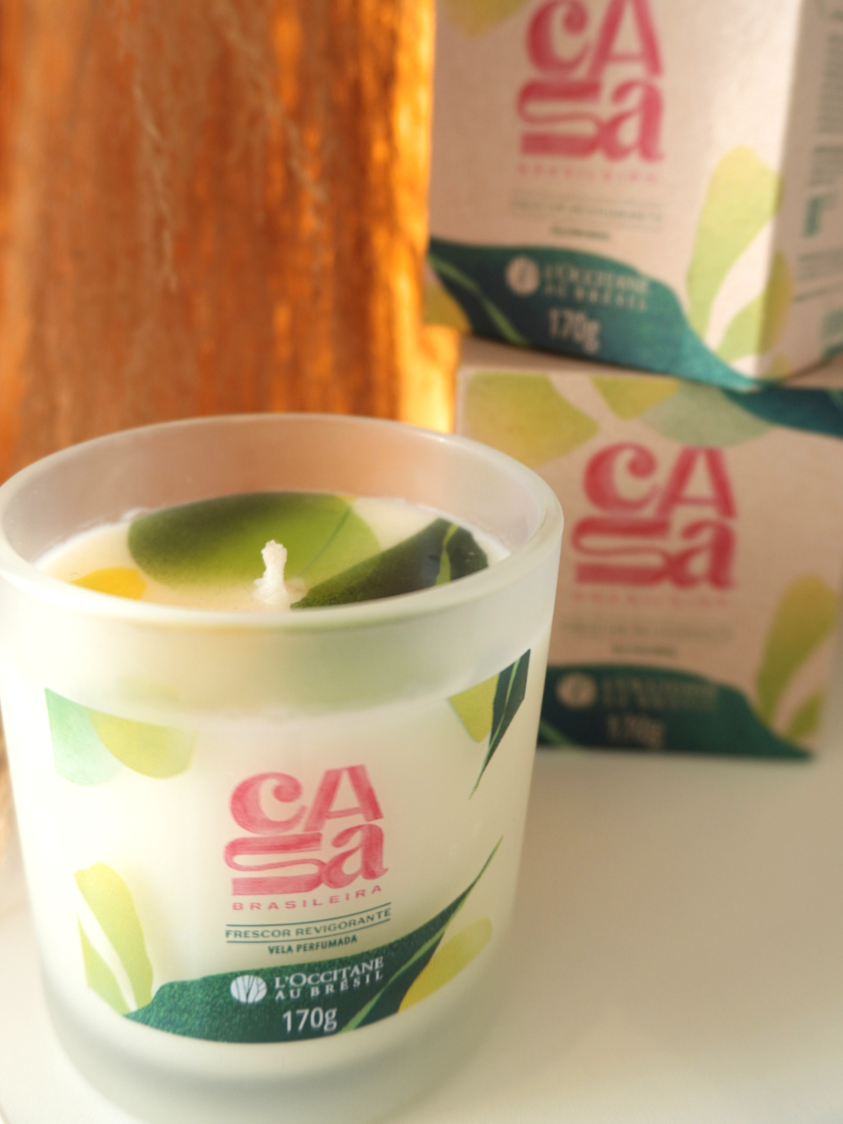 Vela Perfumada Casa Brasileira Frescor Revigorante 170 g